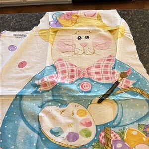 4yards of bordered Easter fabric and Colorful Easter Bunny Fabric Panel